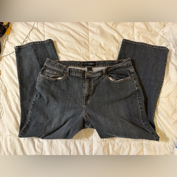 Venezia Jeans - Wide Leg - 20 Petite - Dark Denim - Venezia - Picture 4 of 10